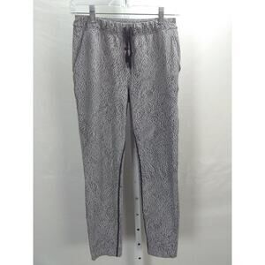 LULULEMON Black & White drawstring pants sz 2
